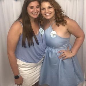 Hope’s Light Blue formal dress